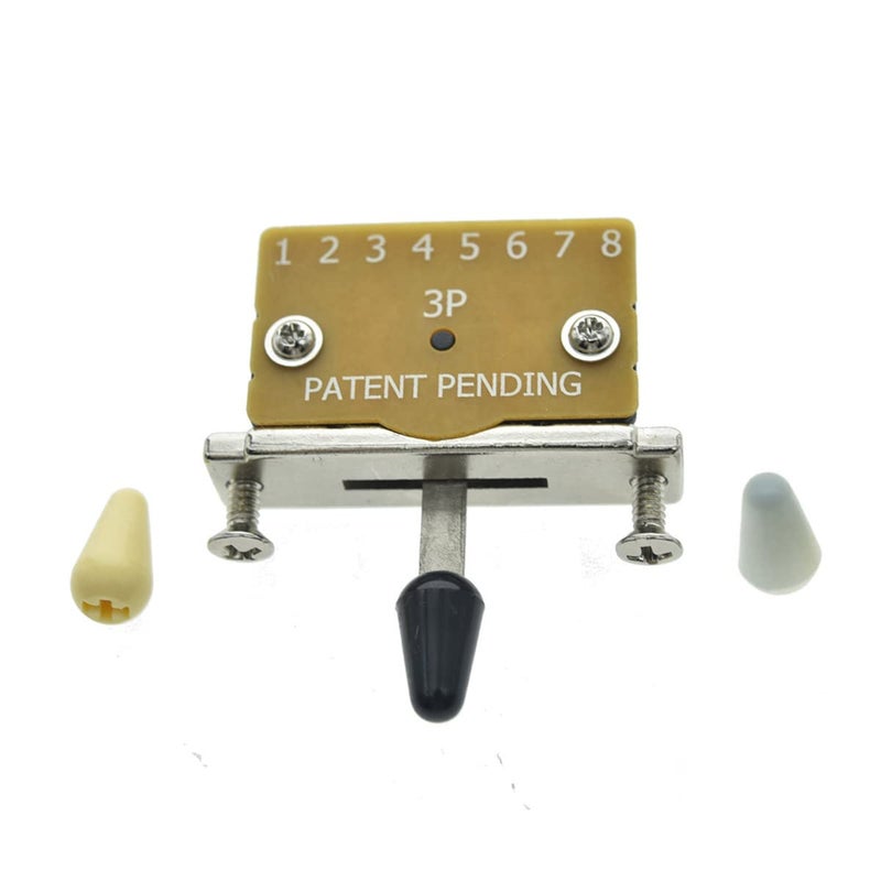 KAISH Heavy Duty 3 Way Guitar Pickup Lever Switch Pickup Selector Switch for Strat Tele with 3 Plastic Tips - Image 3